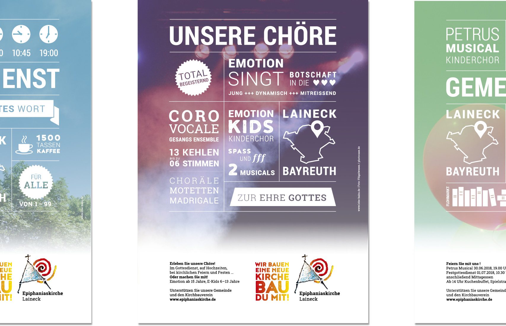 Design Plakat Chöre