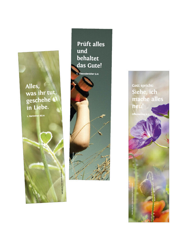 Solitäre Tagespflege Im Kreuz zu Haus – Lesezeichen mit Jahreslosungen