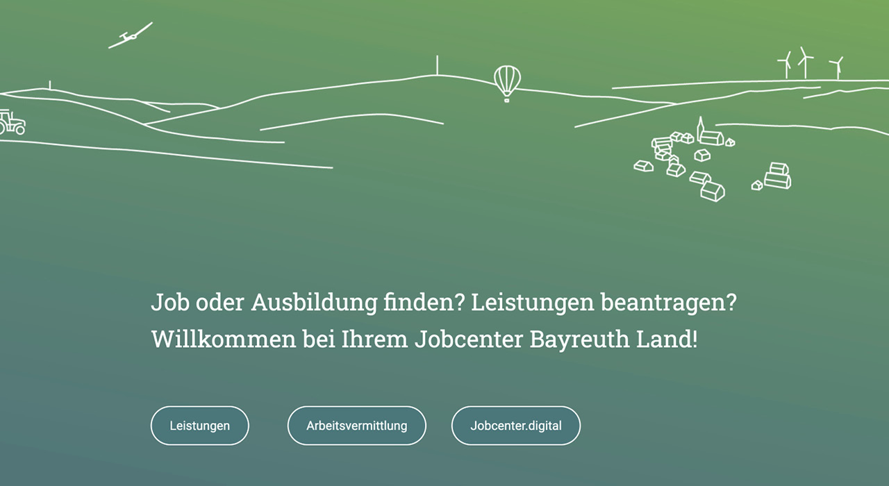 Jobcenter Bayreuth Land – Unterstützung geben – Webdesign