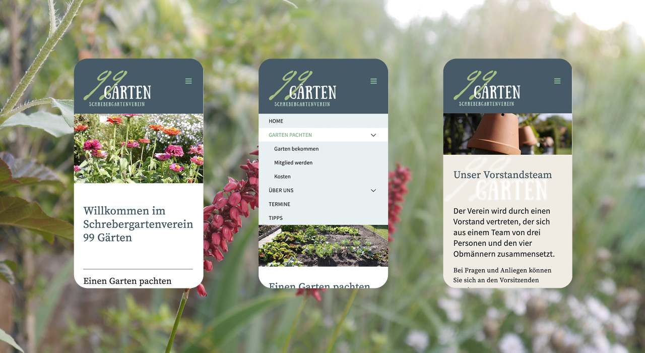 99 Gärten Schrebergartenverein – altes Hobby neue Medien – Webdesign